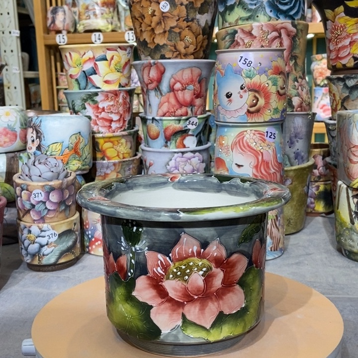 红陶景德镇艺术手绘作品