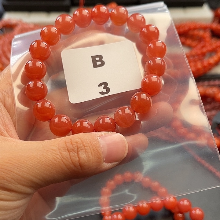 南红玛瑙未镶嵌多样性发货默认微瑕称重10mm