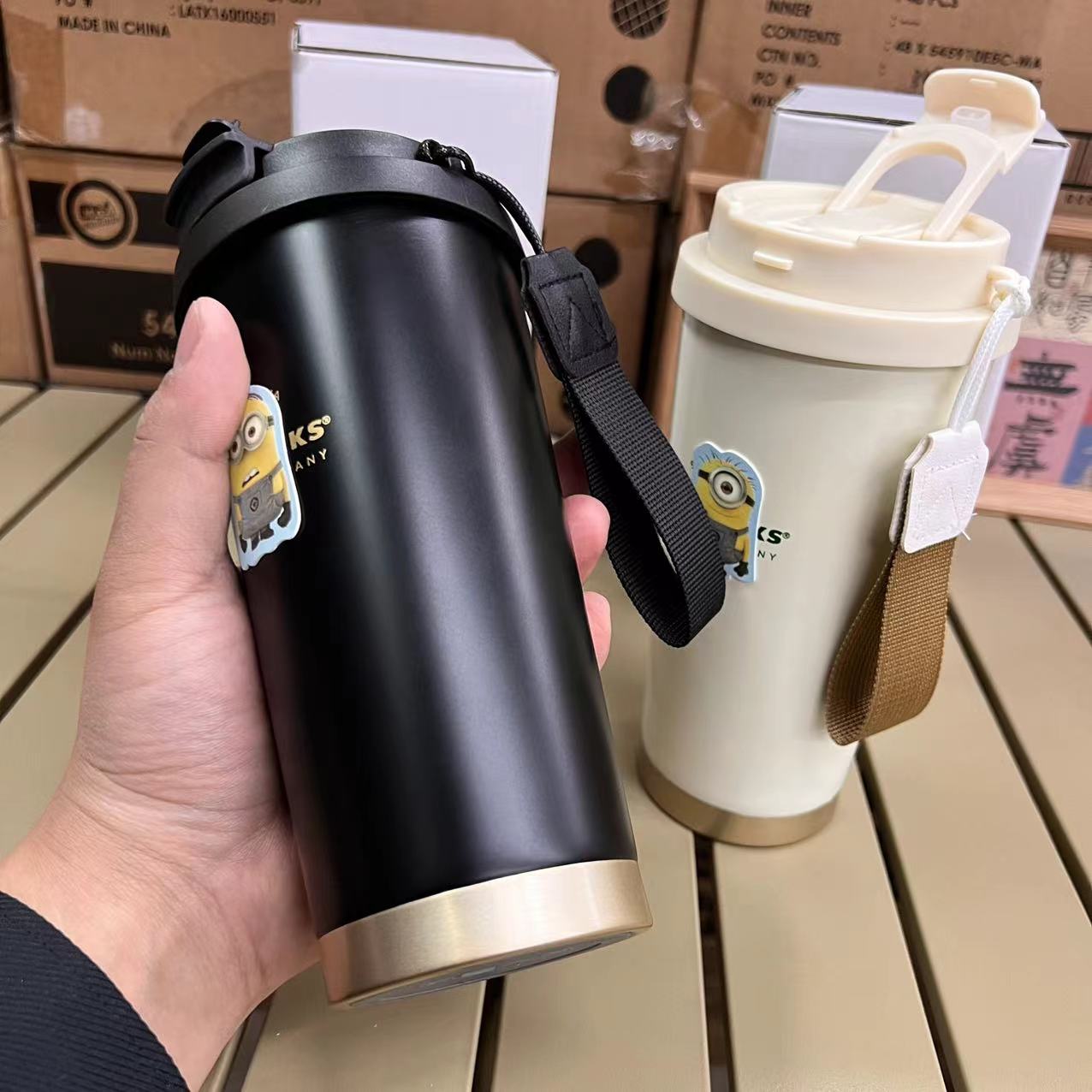 好东西~316不锈钢 473ML 可直饮可吸管 带手绳保温杯