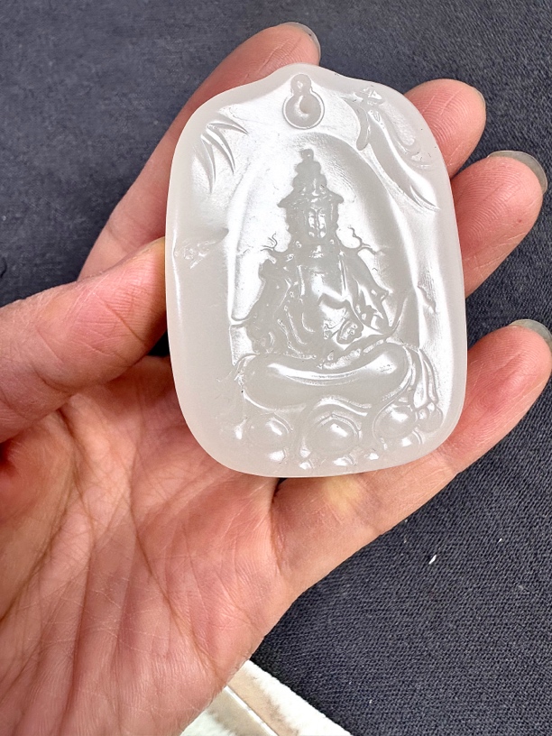 观音！润！尺寸60/40/10暖白色山料观音菩萨