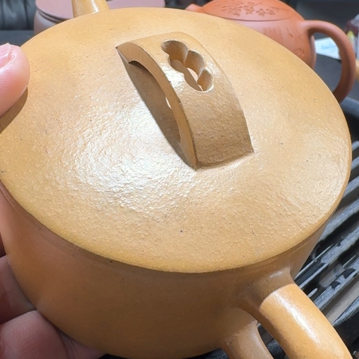 紫砂茶壶黄金段泥260cc无添加