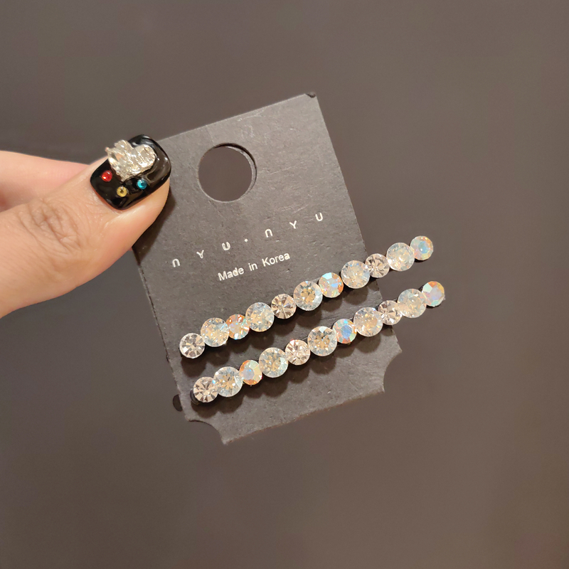 韩版施家摩卡一字夹2024新款时尚简约百搭刘海侧边夹碎发夹女