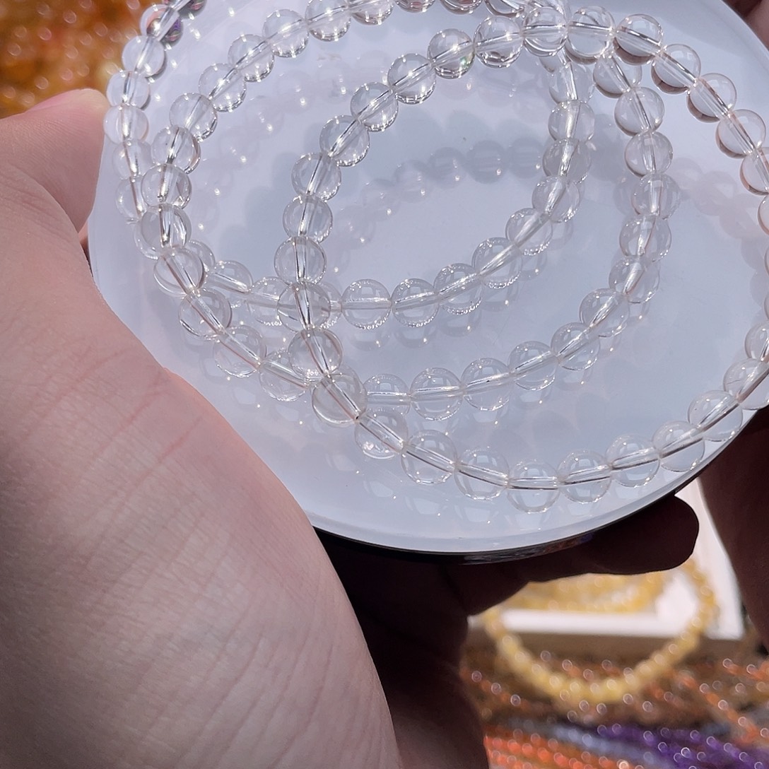 手链水晶未镶嵌白水晶精品6m