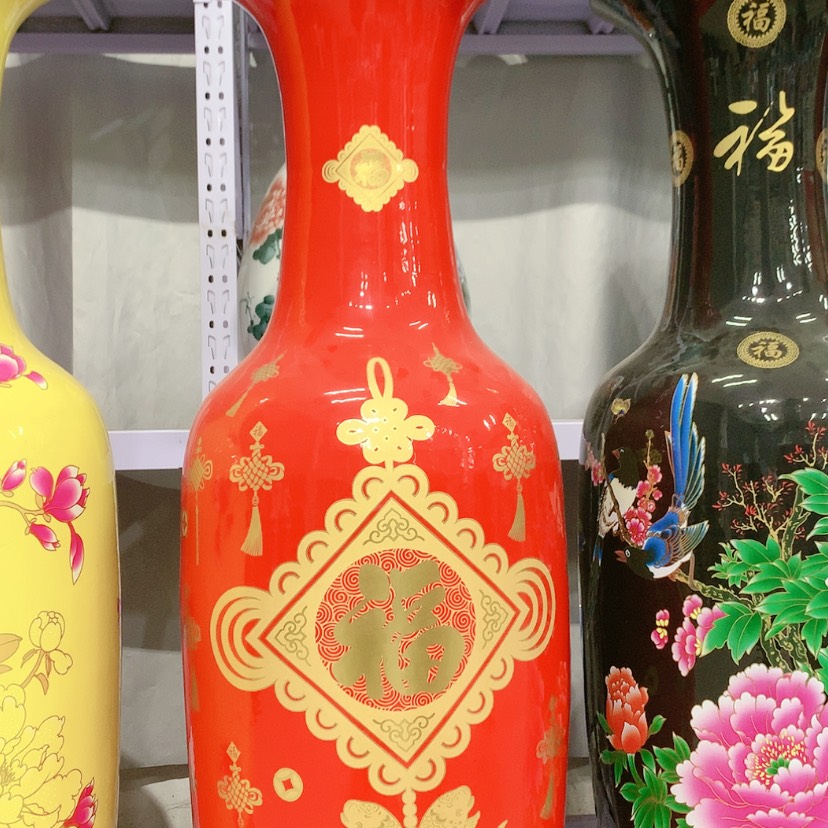 【闪购商品】瓶一对1.6米红色中国节