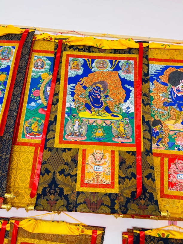 热贡精品唐卡金刚手手绘56