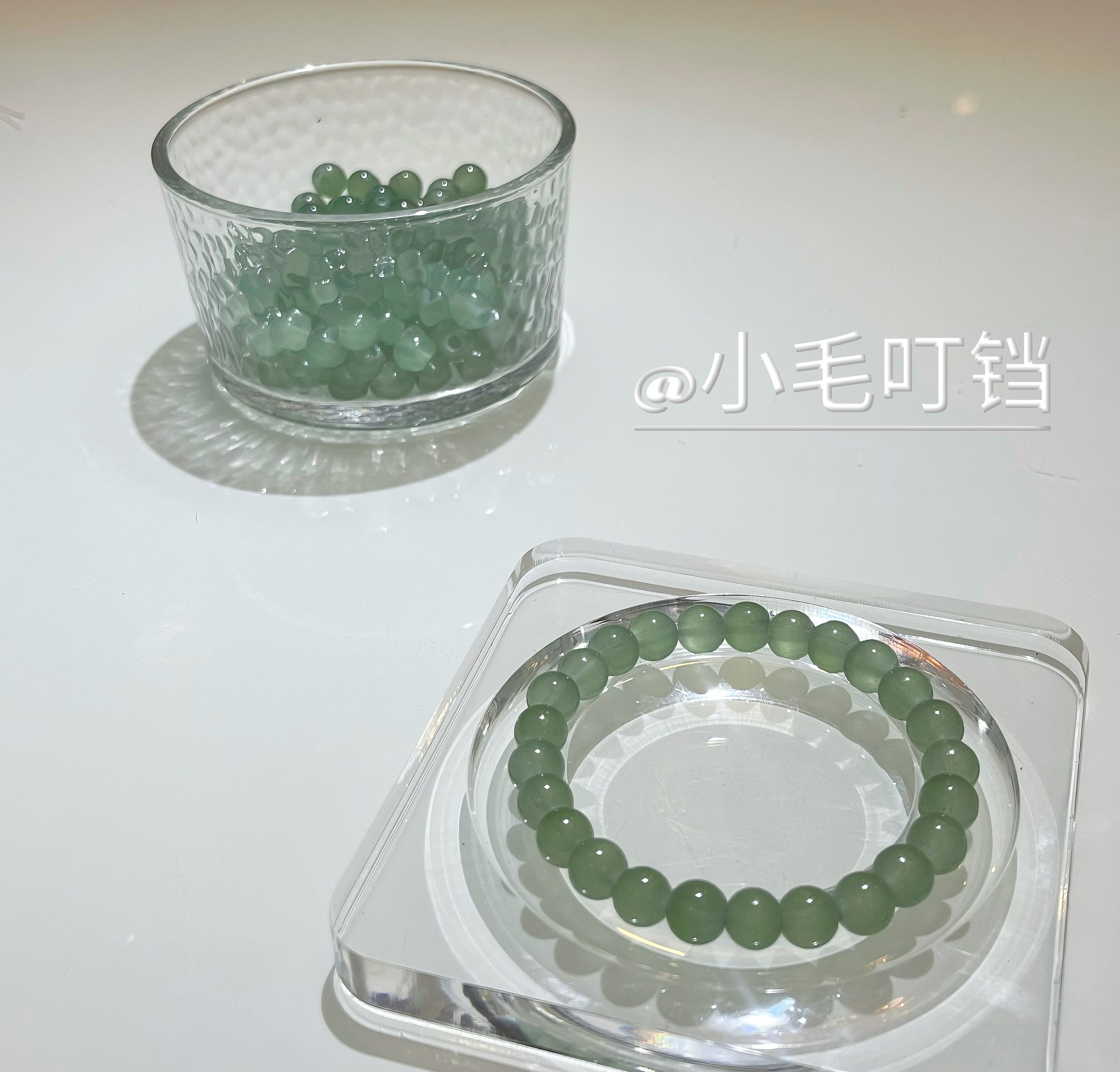 合金琉璃手链 【小毛福利】东林|素圈卡8mm气质