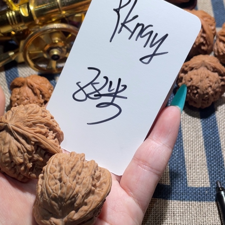 Y***y文玩核桃吊坠白狮子