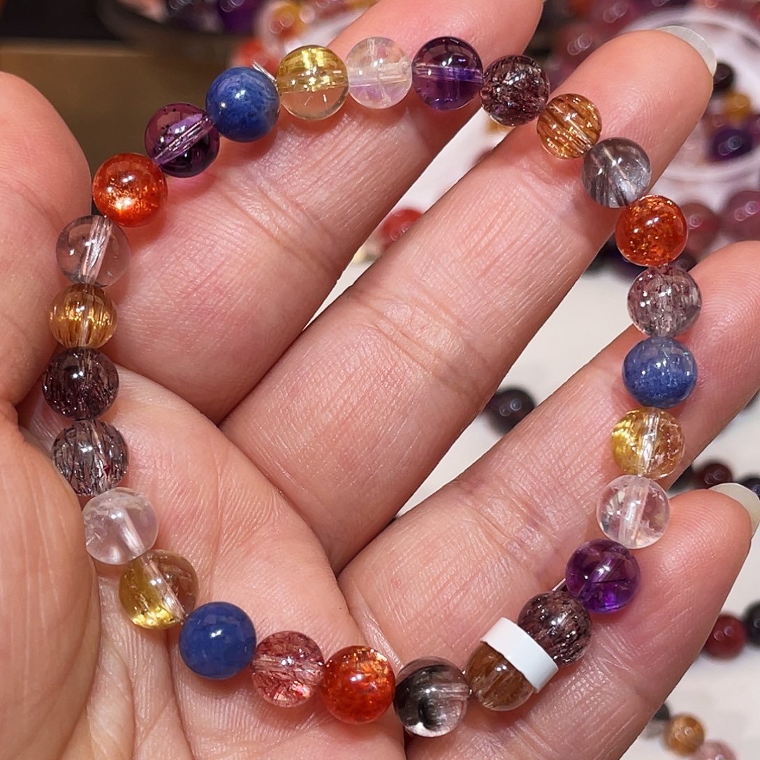 水晶手链未镶嵌多宝水晶7.3