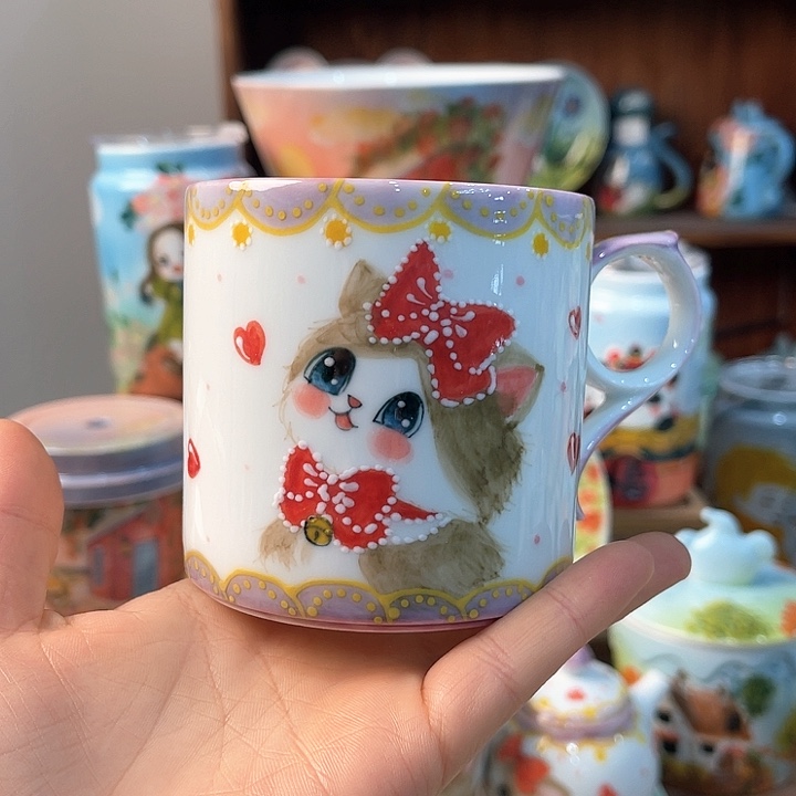 陶景德镇釉下手绘陶瓷 