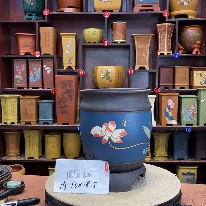 紫砂花盆紫砂花盆