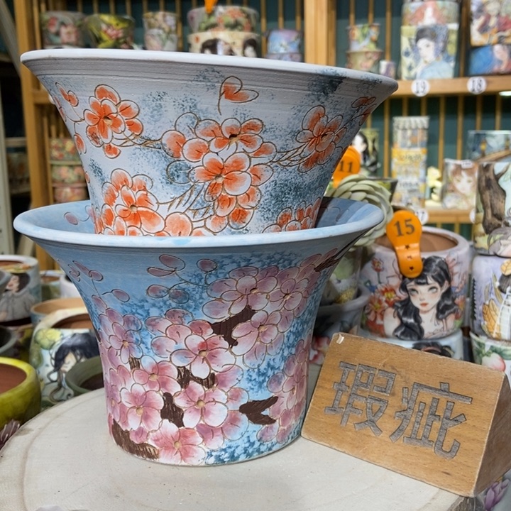 红陶景德镇艺术手绘作品