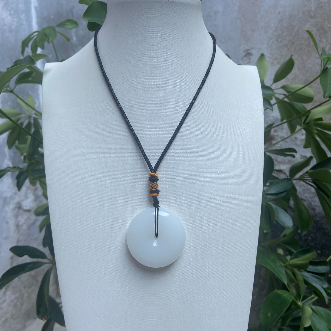 A615白卡平安扣国风款式吊坠