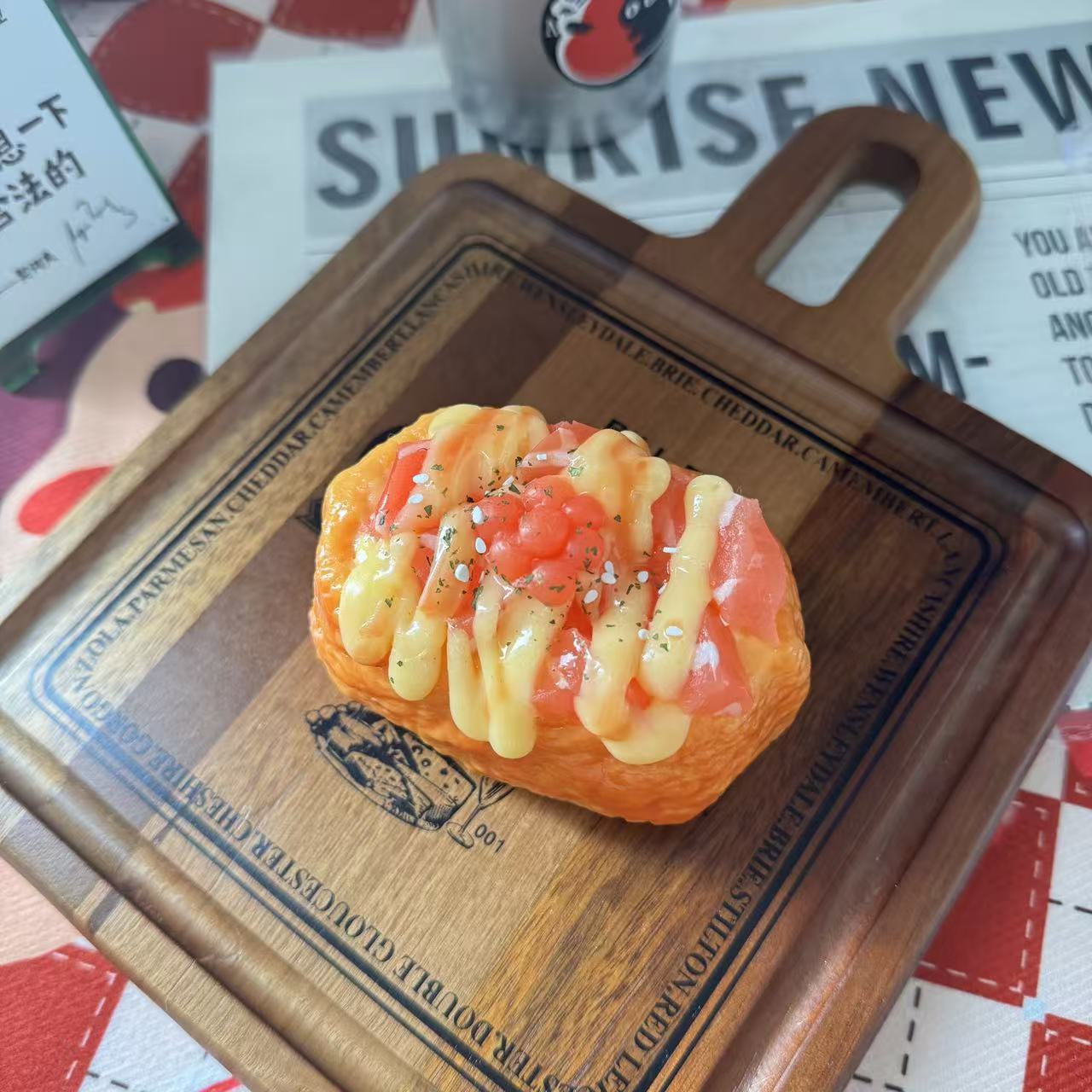 【三文鱼腐皮手握】喜仔yummy食物系硅胶捏捏玩具