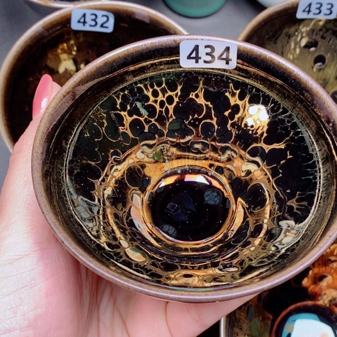 莫***手茶盏建窑建盏主人杯434