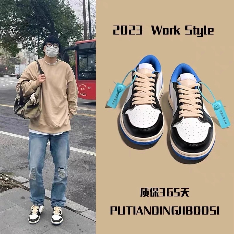 aj男鞋2025春夏新款专业运动休闲潮流低帮时尚学生情侣百搭板鞋