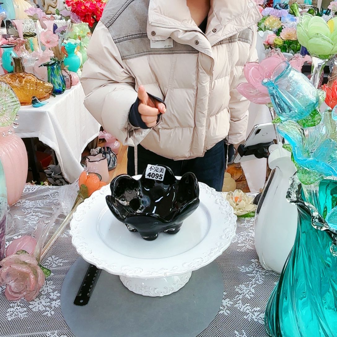 福利不退不换琉璃花瓶艺术品