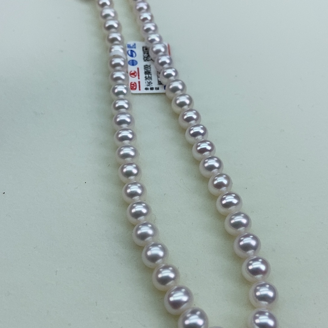 淡水珍珠7-8极光白炫彩近正圆银S925镶嵌