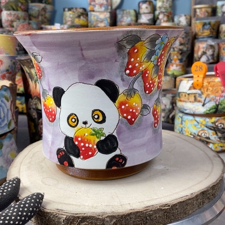 红陶景德镇艺术手绘作品