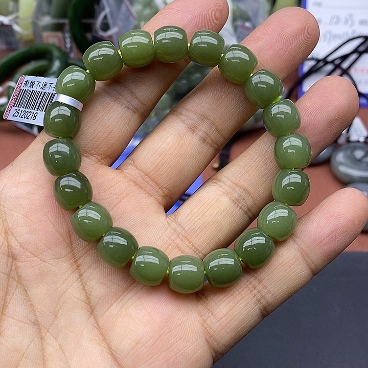 和田玉未镶嵌手链卡10