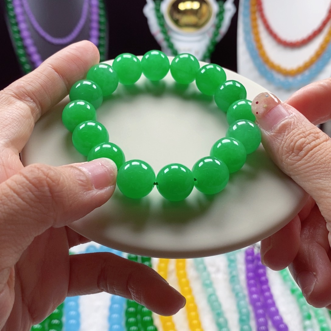 天然缅A散珠手链项链闪购链接