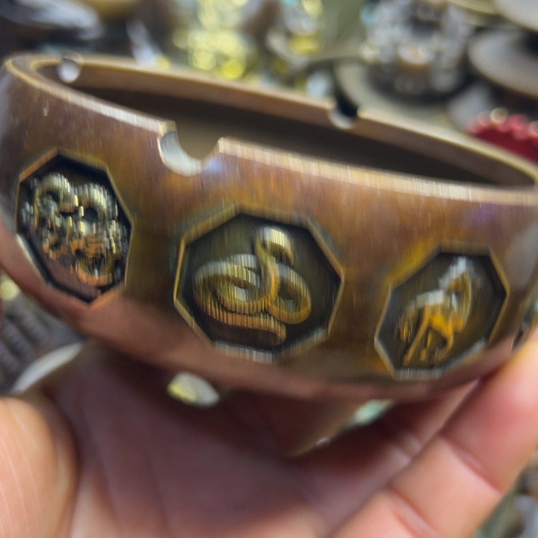 铜摆件欢迎欢迎你