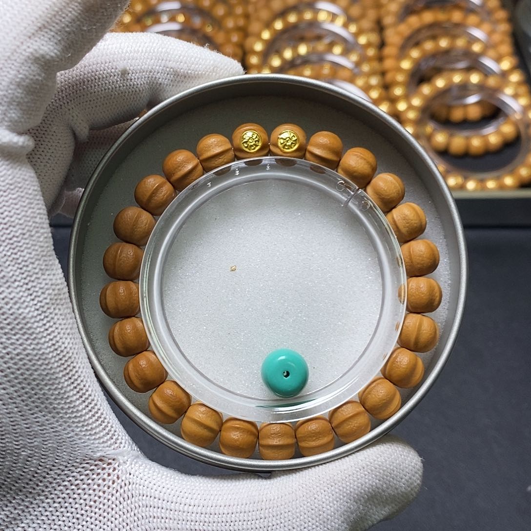 猴头核桃手串18k双标麻面小鲨鱼鳍 10+ 全品 35号