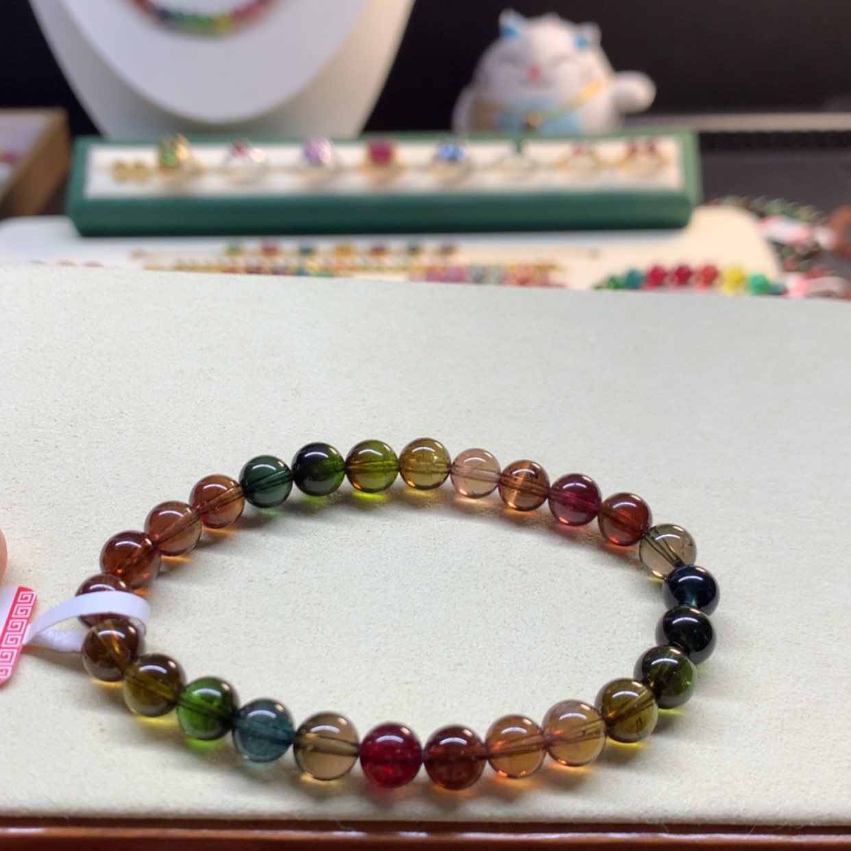 【闪购商品】碧玺手串未镶嵌黑糖7.3mm