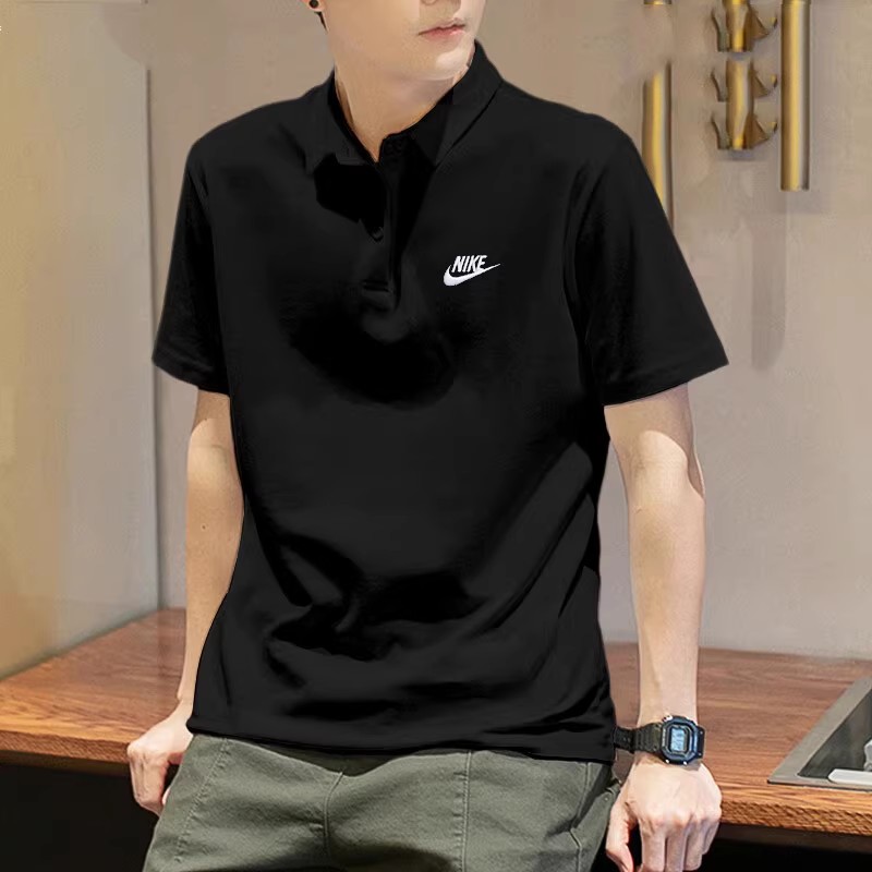 Nike耐克短袖男2025新款翻领黑色POLO衫休闲运动T恤跑步服FN3895