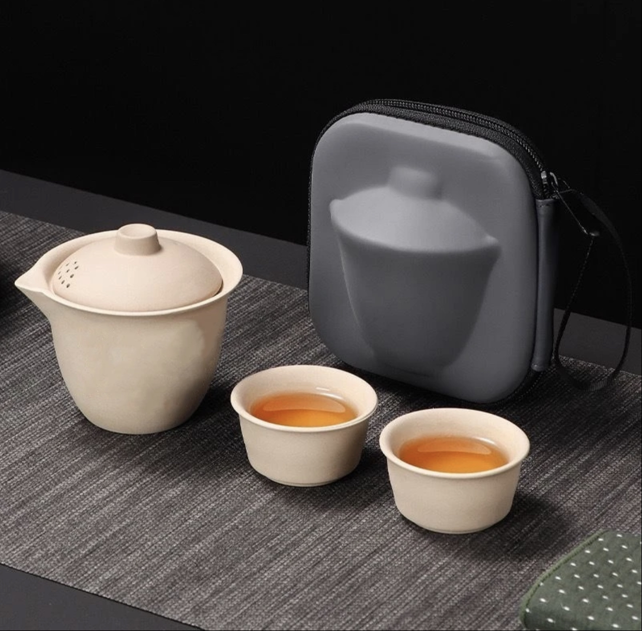 粗陶旅行茶具套装便携式茶具户外泡茶手抓一壶二杯快客杯细陶粗陶