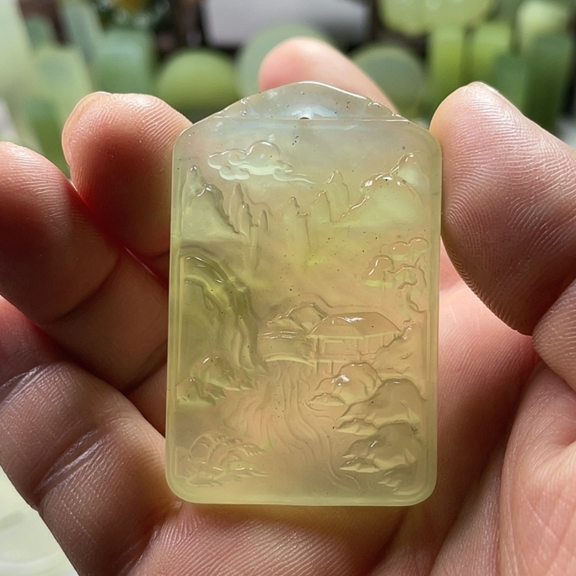 【闪购商品】岫玉挂件未镶嵌中国四大名玉岫玉