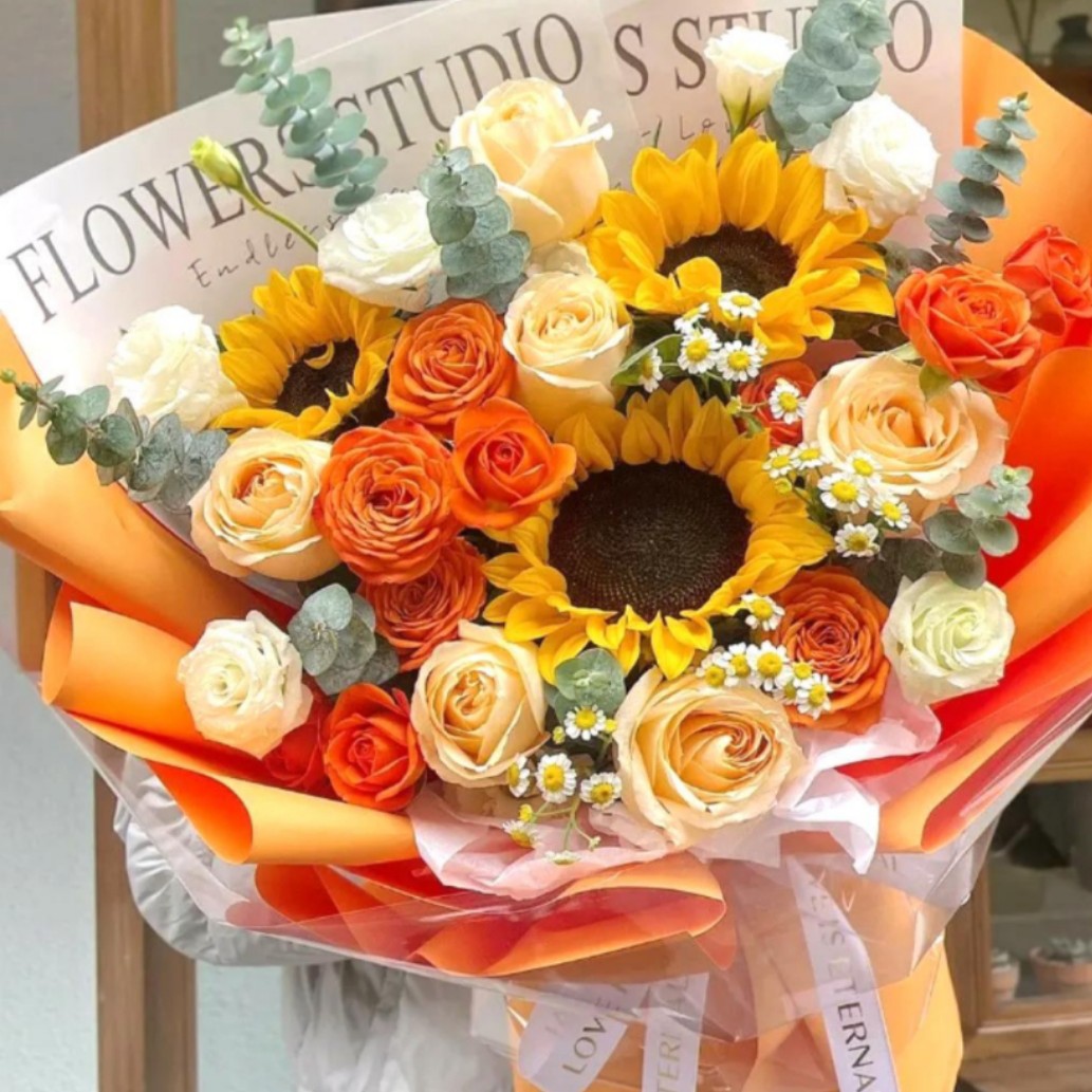 店铺爆款百搭向日葵花束