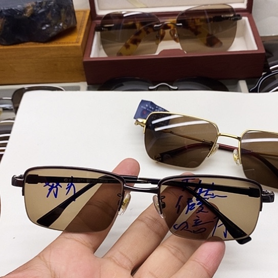 无框天然水晶石头眼镜