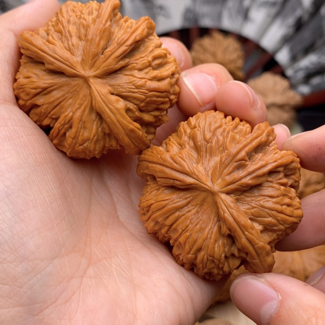 文玩核桃把件47白狮子龙首