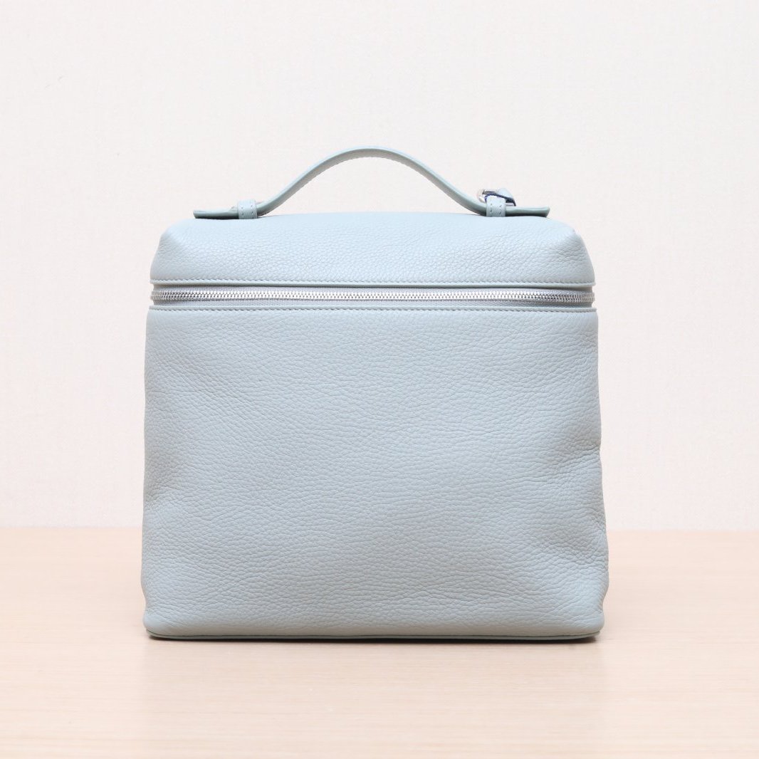 95新  小花黑黑绿色 皮革C Extra Pocket L23 双肩包手提包