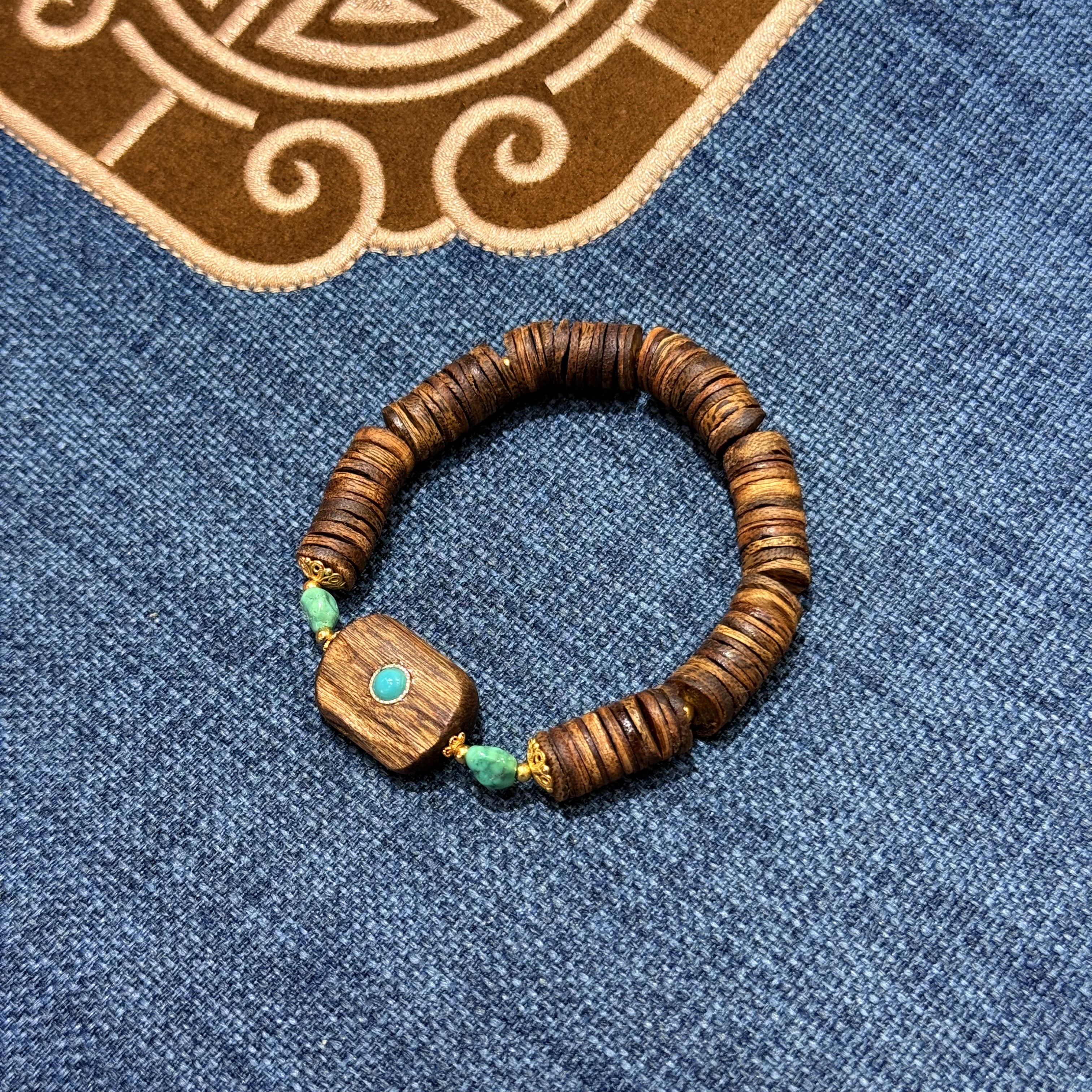 沉香壹加小羊精选/棋楠沉香片珠形设计款手串多样性发一个b