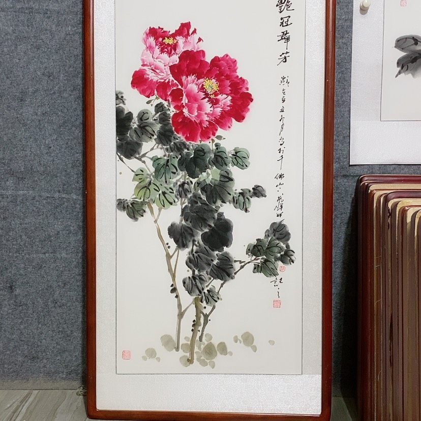 【闪购商品】国画书画作品带框125×65厘米