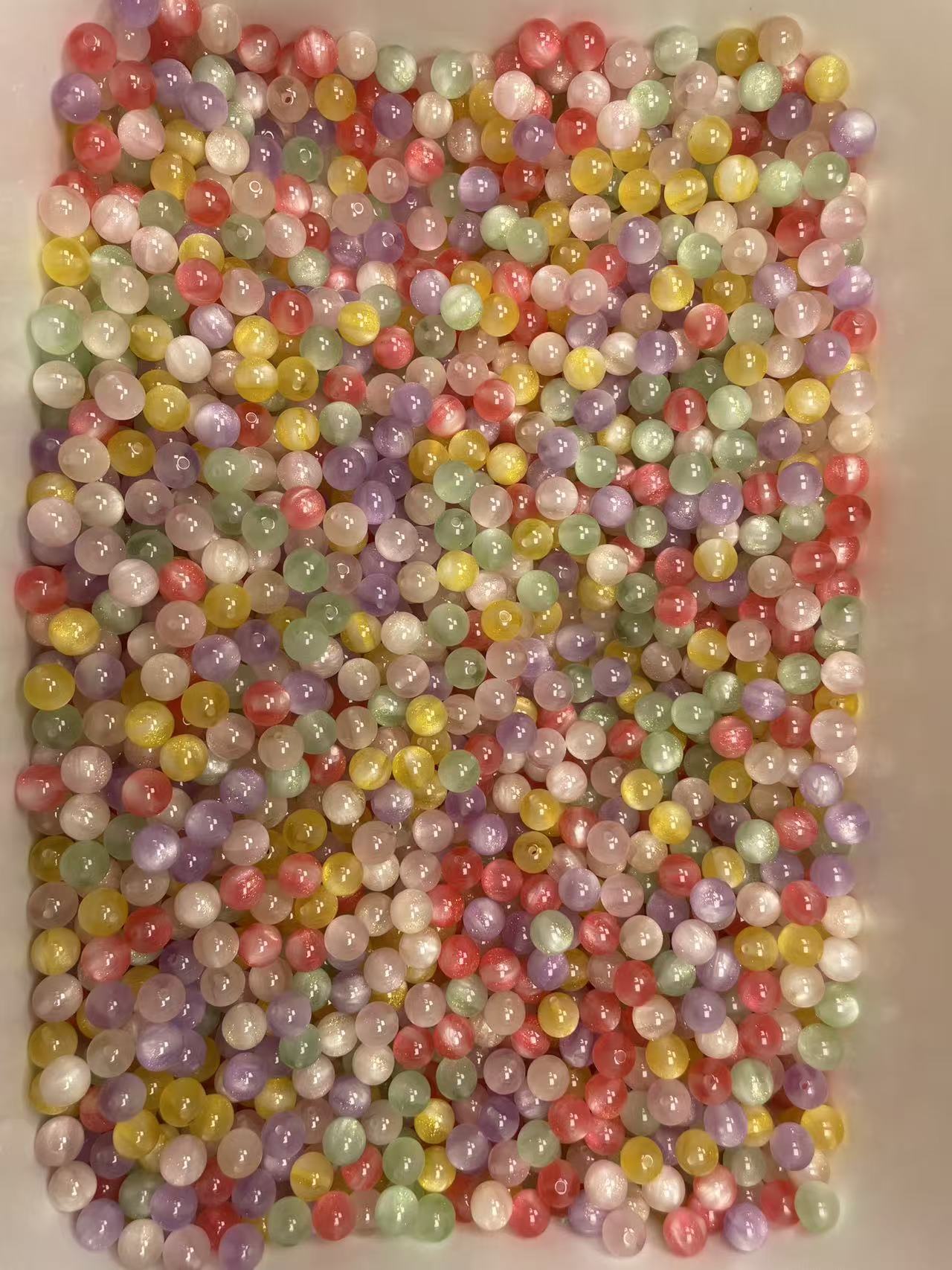 非金属树脂手链 (光变珠卡10）手串珠珠DIY树脂串珠材料手链珠子