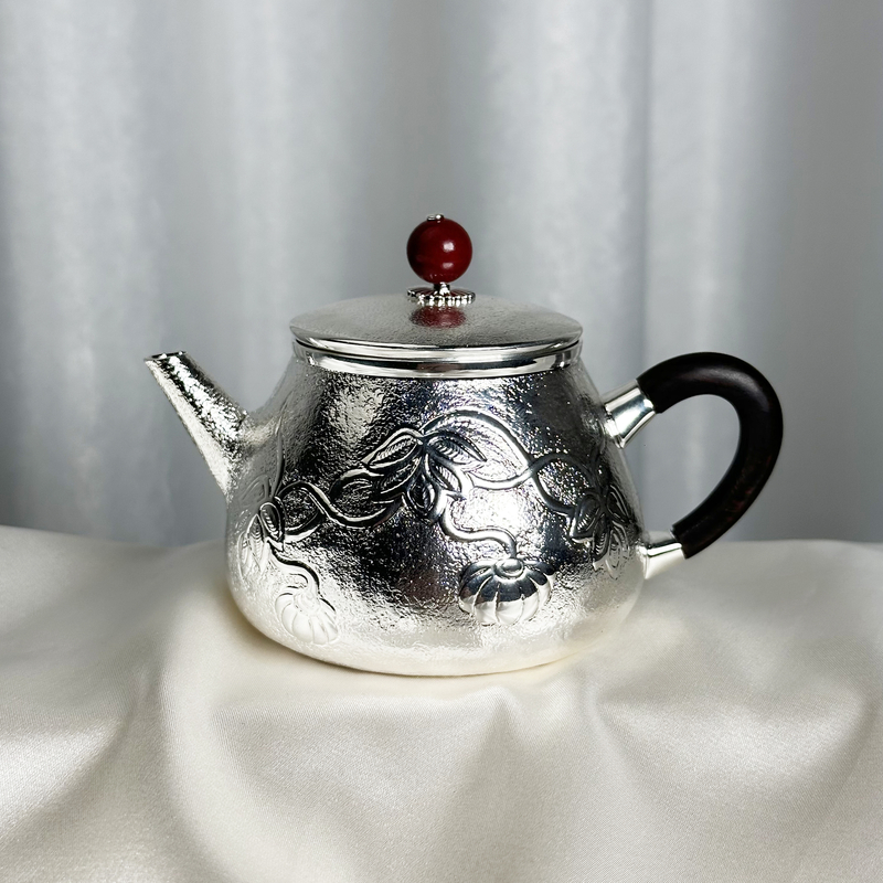 -手工锤纹南瓜小壶泡茶壶999