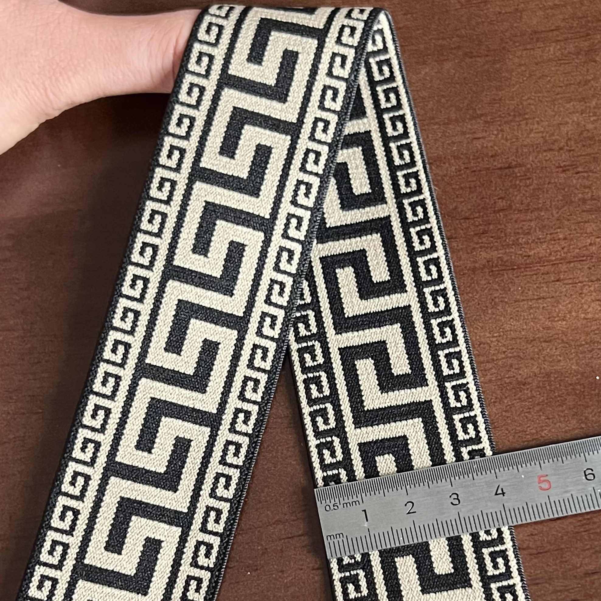 宽4厘米竖弹力迷宫款衣服裤子侧边加宽条腰头弹力松紧带