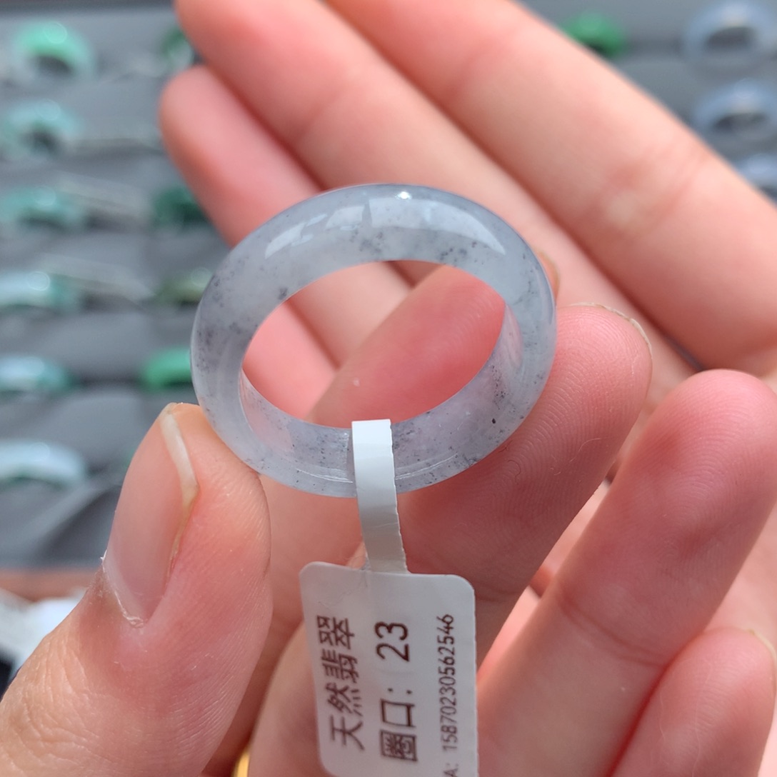 翡翠戒指未镶嵌天然