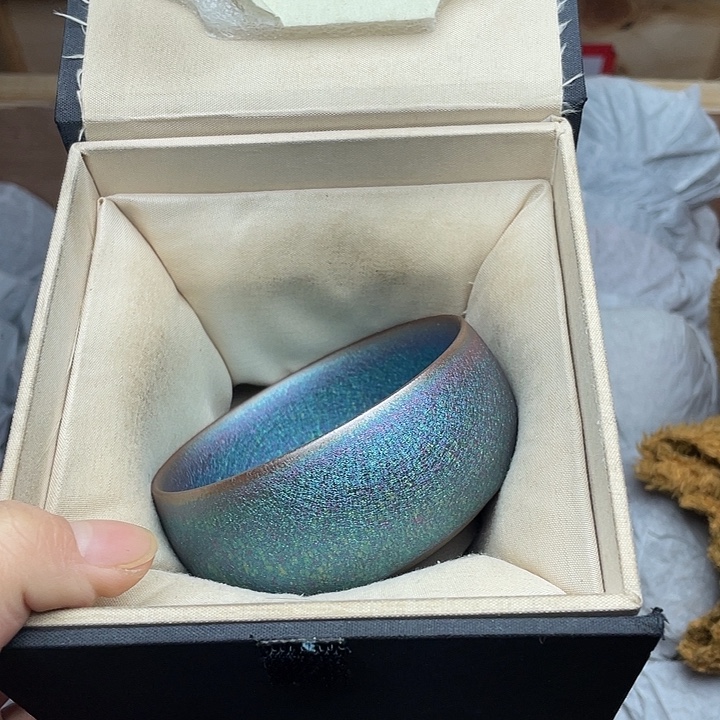 茶盏天青禅定配礼盒