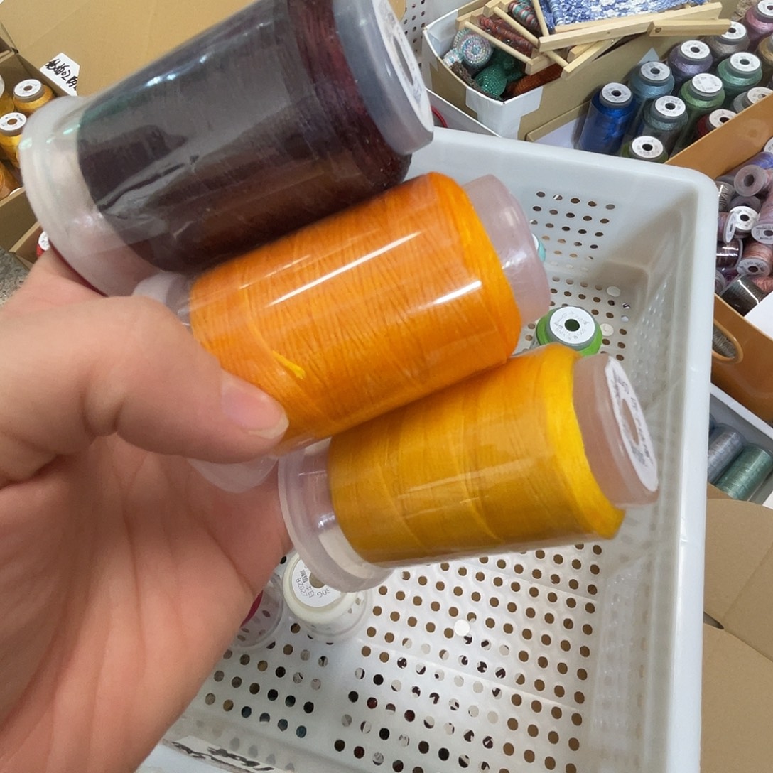 聚酯纤维0.5扁蜡30克芝士黄万寿菊红咖啡