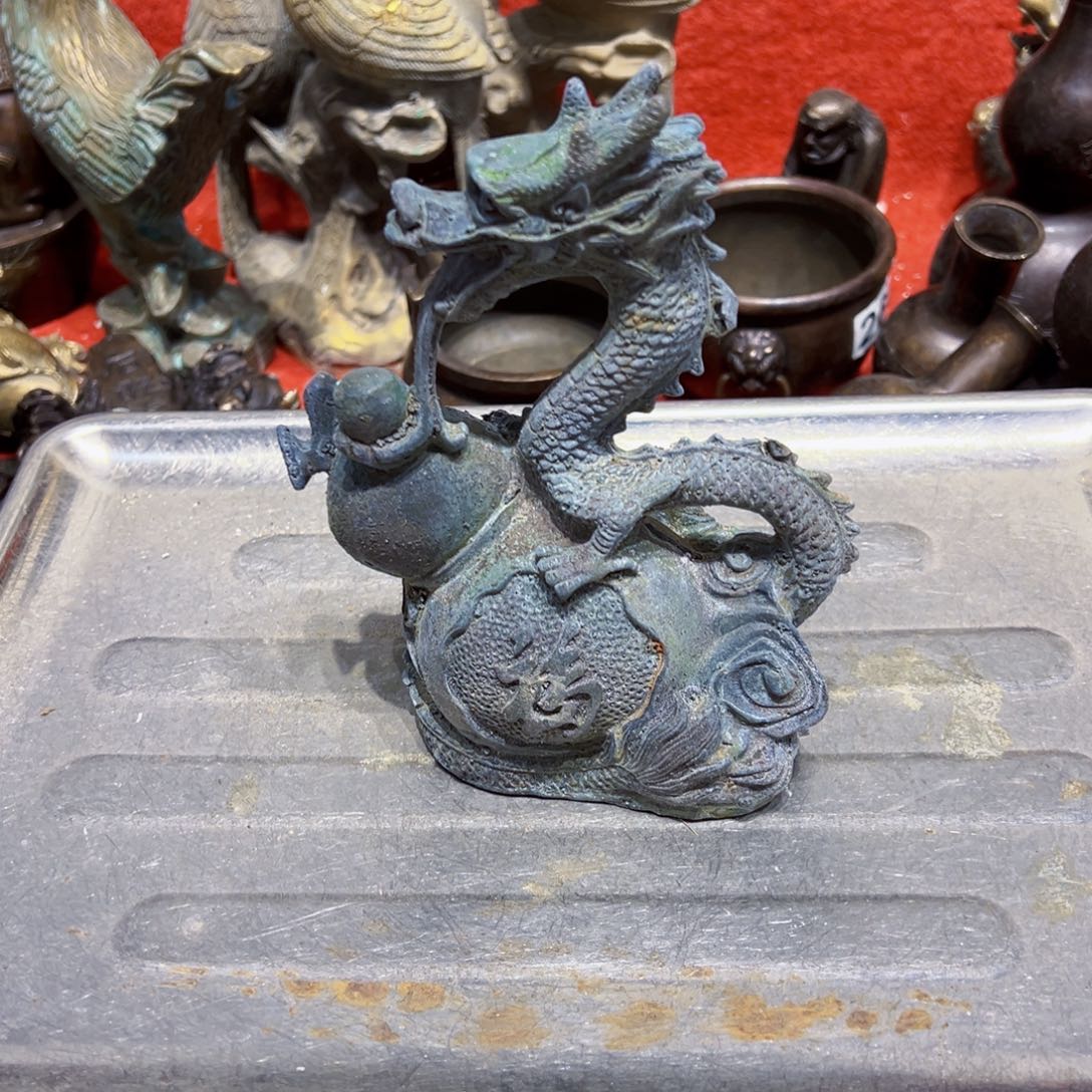 黄铜摆件，文房摆件