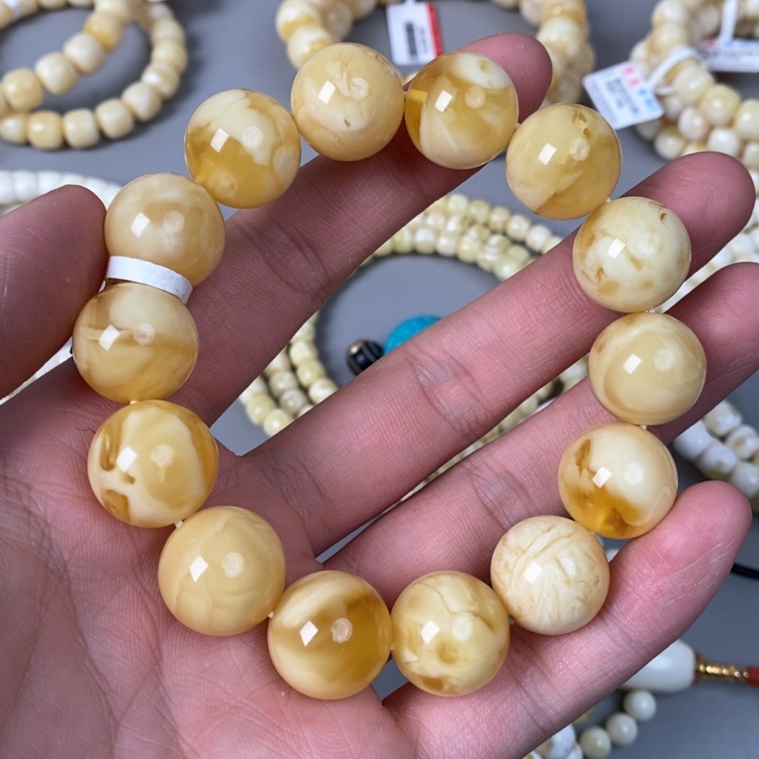 琥珀珠宝奇石未镶嵌16mm➕