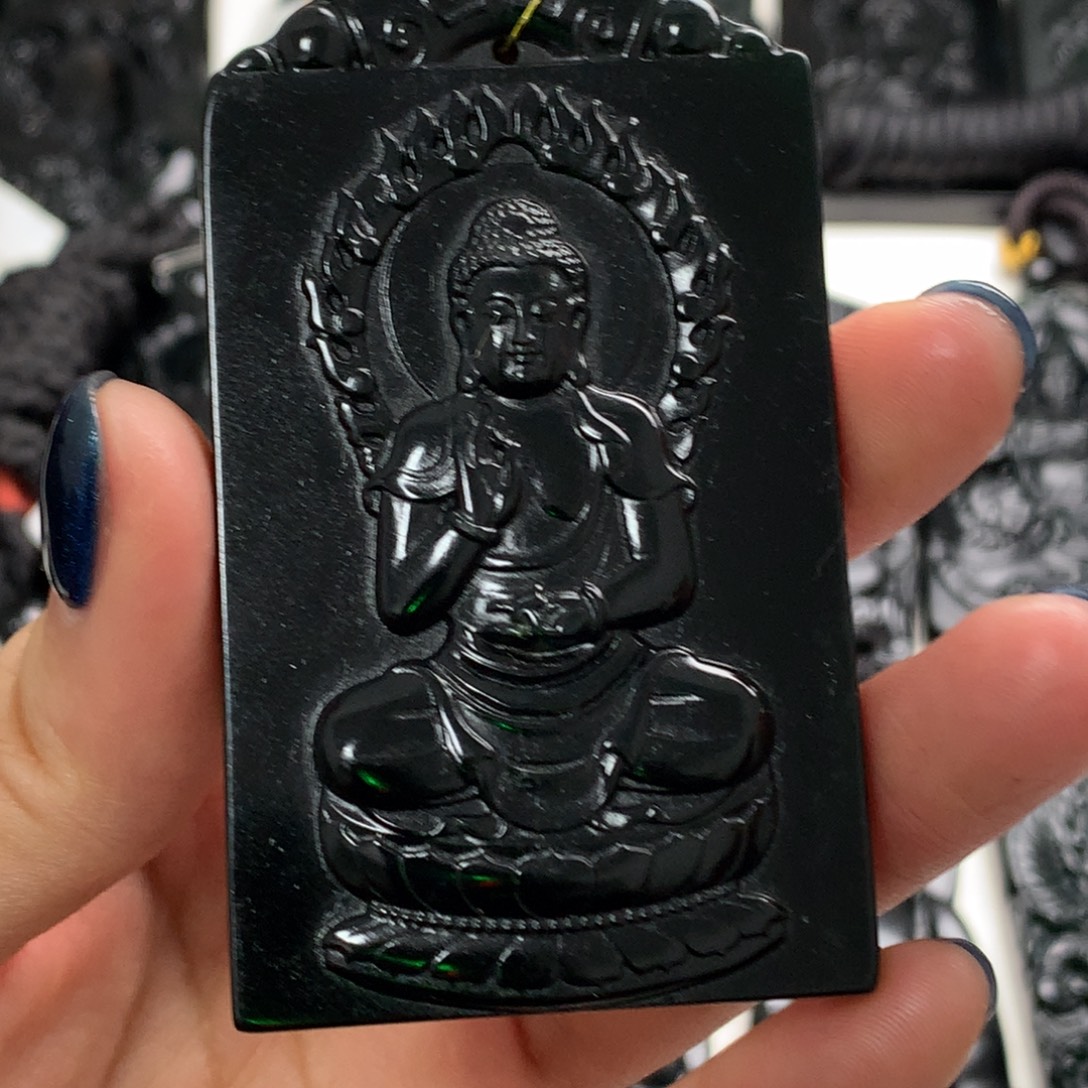 天然a货钢琴黑挂件