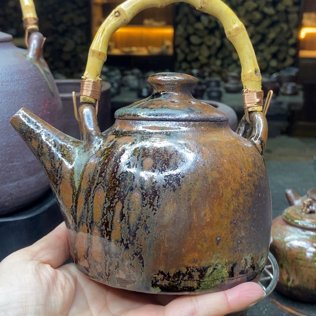 紫砂柴烧紫砂茶具吉***王