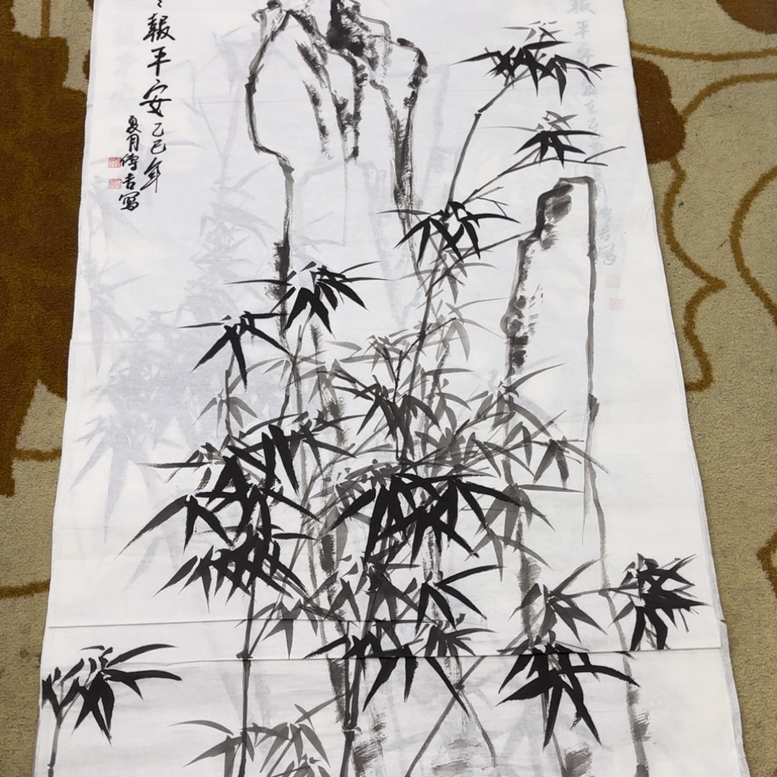 国画顾传吉四尺花鸟艺