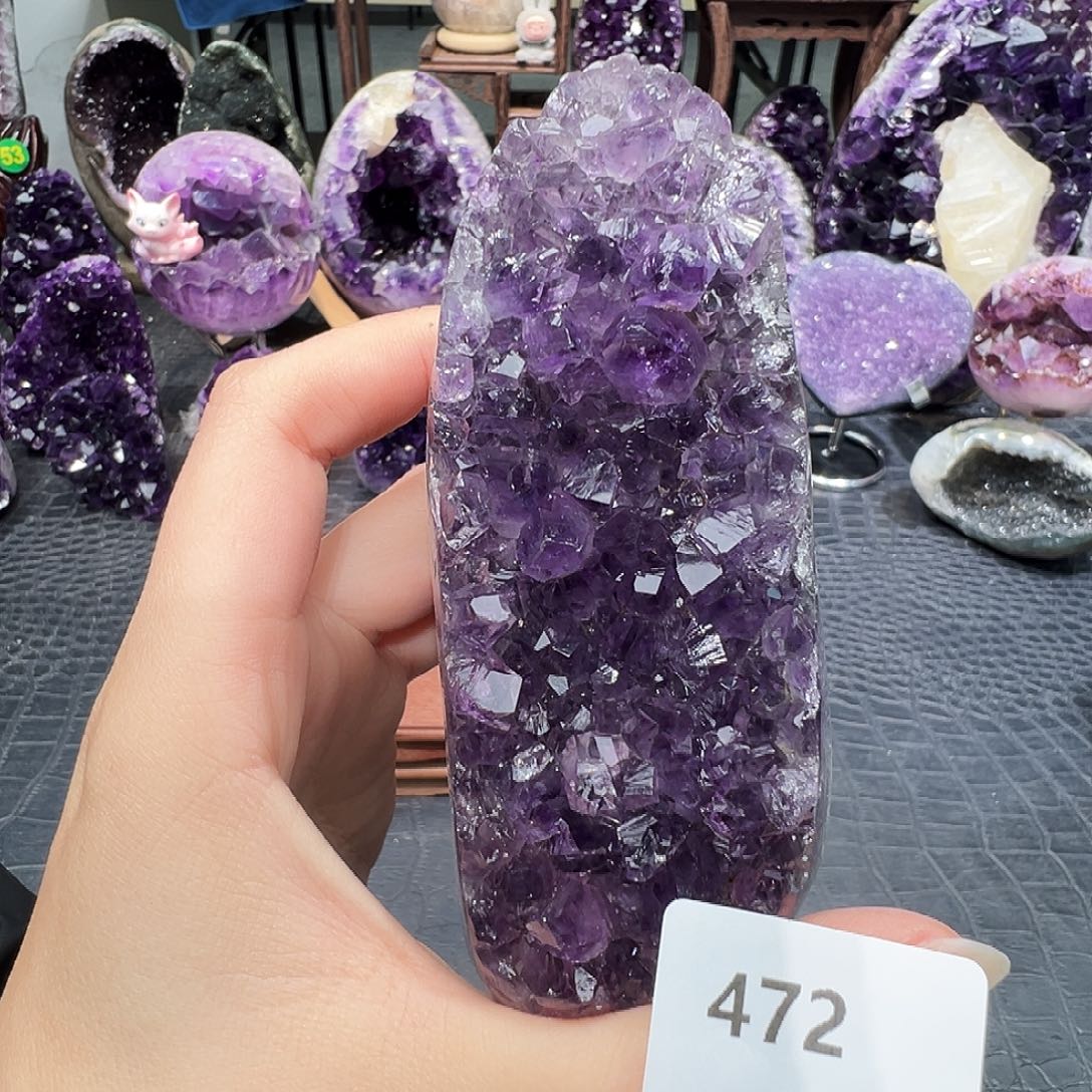 珠宝半成品紫晶未镶嵌