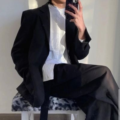 古着春秋百搭休闲西服直播链接