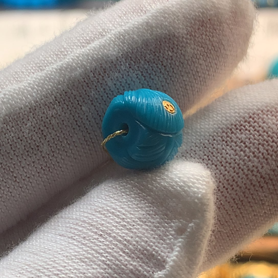 绿松石未镶嵌发饰10.1m